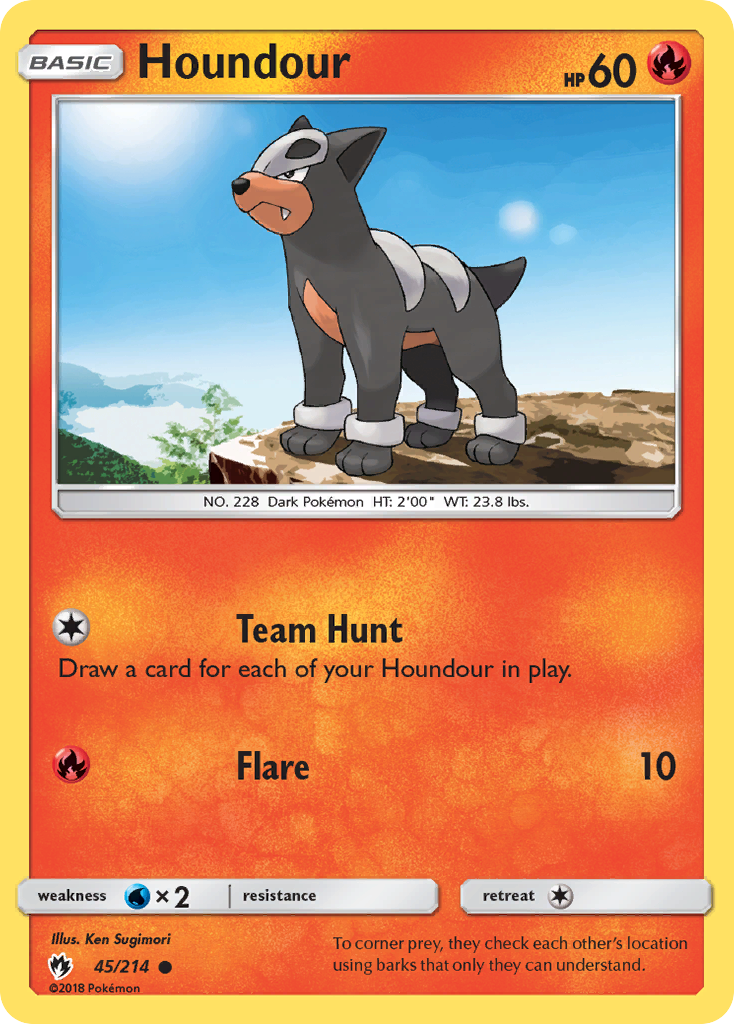 Houndour (45/214) [Sun & Moon: Lost Thunder] | Exor Games Truro
