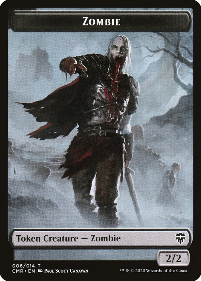 Treasure // Zombie Double-Sided Token [Commander Legends Tokens] | Exor Games Truro