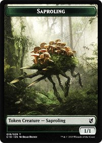 Saproling // Morph Double-Sided Token [Commander 2019 Tokens] | Exor Games Truro