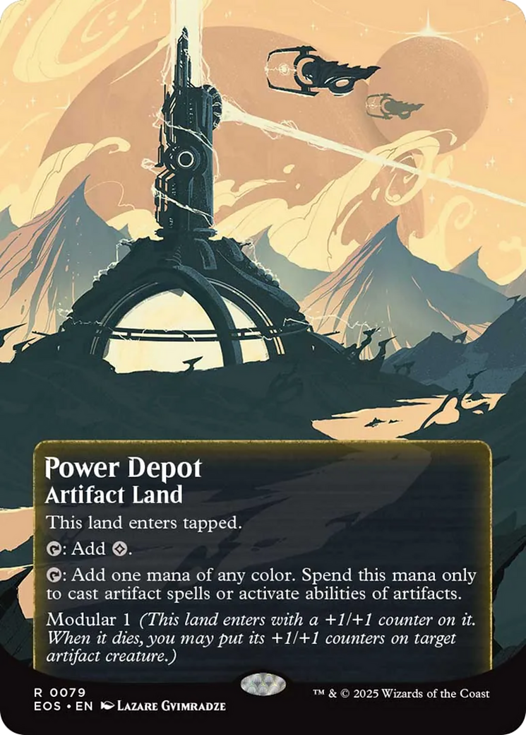 Power Depot (0079) (Borderless) [Edge of Eternities: Stellar Sights] | Exor Games Truro