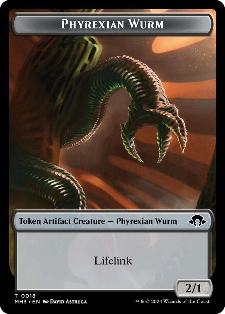 Phyrexian Wurm Token (0018) [Modern Horizons 3 Tokens] | Exor Games Truro