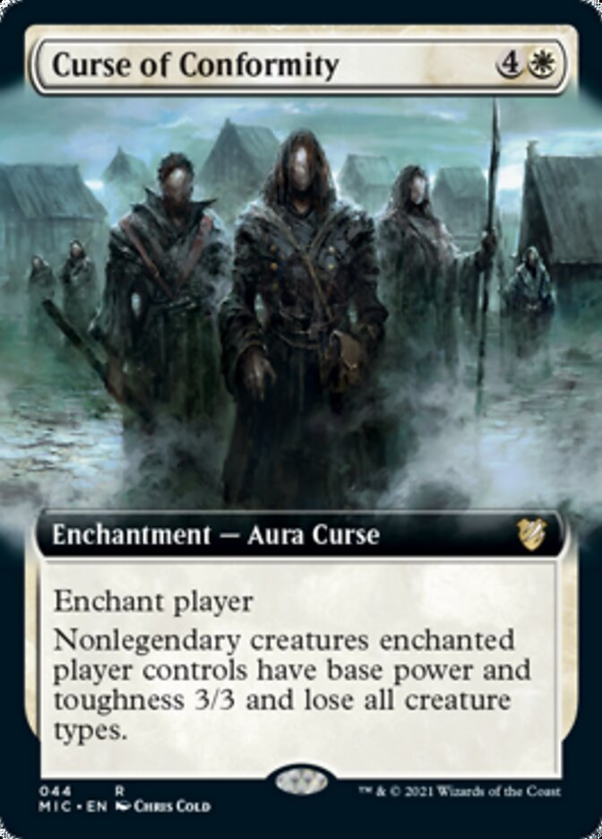 Curse of Conformity (Extended Art) [Innistrad: Midnight Hunt Commander] | Exor Games Truro