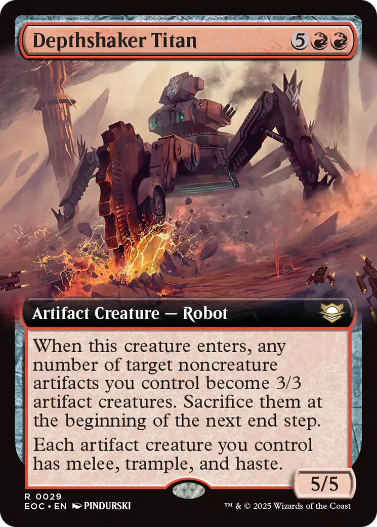 Depthshaker Titan (Extended Art) [Edge of Eternities Commander] | Exor Games Truro