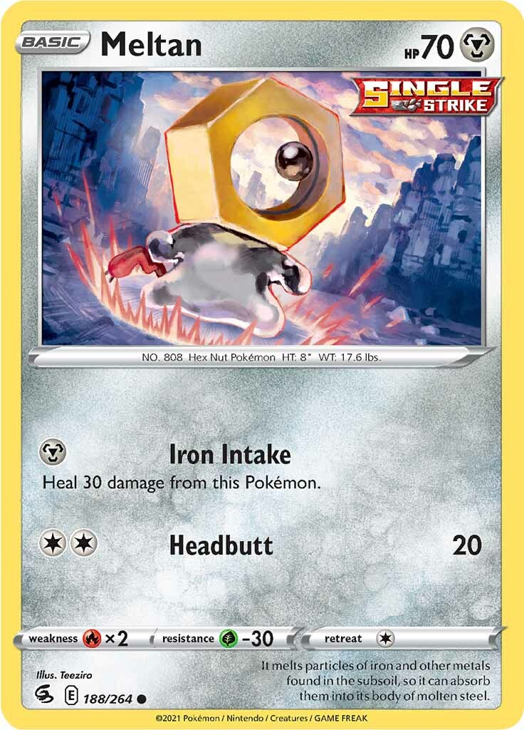 Meltan (188/264) [Sword & Shield: Fusion Strike] | Exor Games Truro