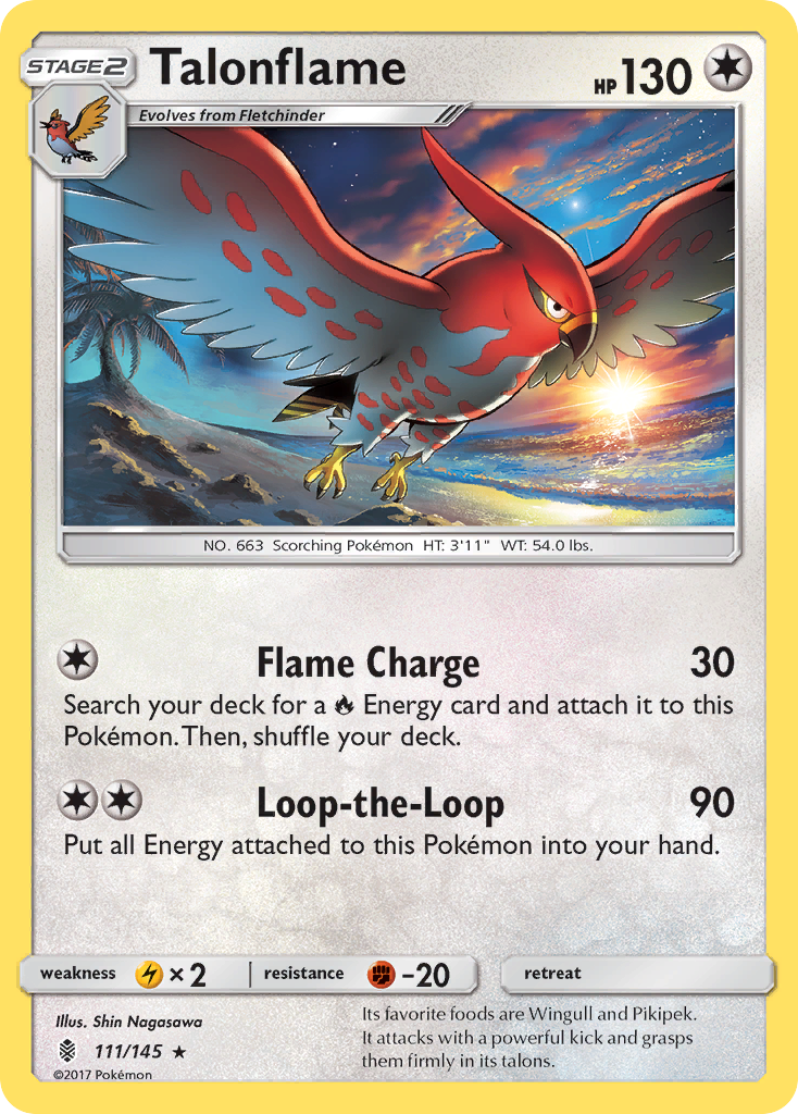 Talonflame (111/145) [Sun & Moon: Guardians Rising] | Exor Games Truro