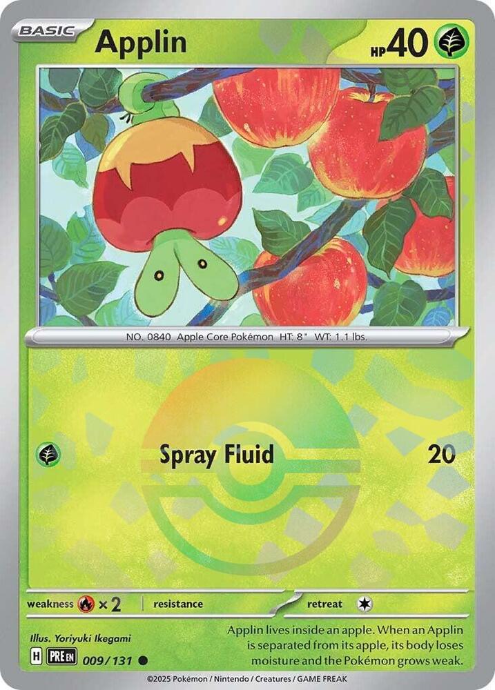 Applin (009/131) (Poke Ball Pattern) [Scarlet & Violet: Prismatic Evolutions] | Exor Games Truro