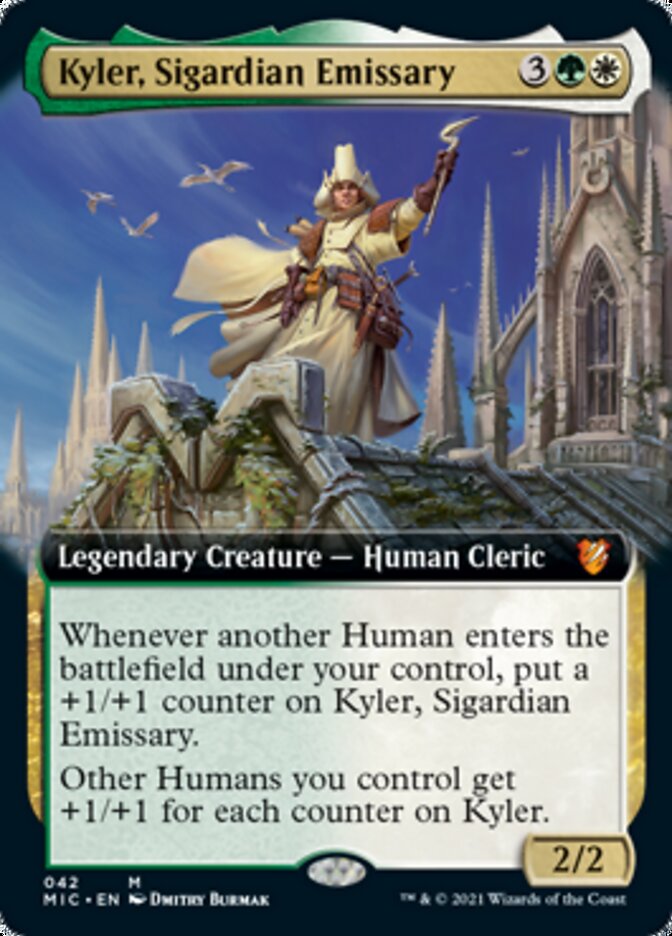 Kyler, Sigardian Emissary (Extended Art) [Innistrad: Midnight Hunt Commander] | Exor Games Truro