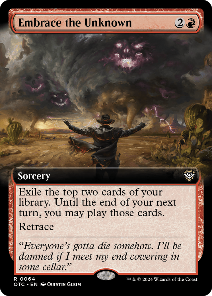 Embrace the Unknown (Extended Art) [Outlaws of Thunder Junction Commander] | Exor Games Truro