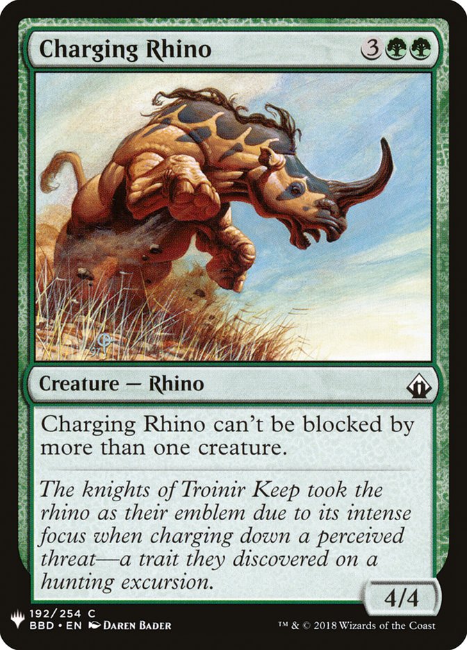 Charging Rhino [Mystery Booster] | Exor Games Truro