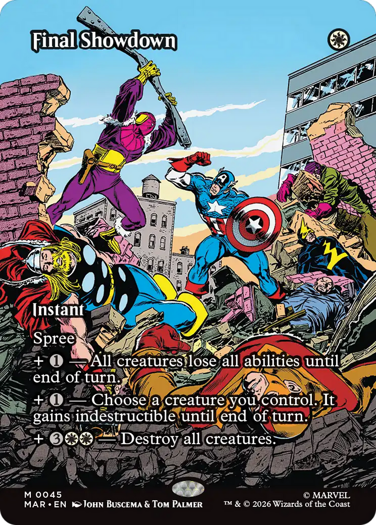 Final Showdown (Borderless) [Marvel Universe: Eternal-Legal] | Exor Games Truro