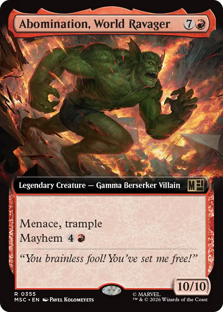 Abomination, World Ravager (Extended Art) [Marvel Super Heroes Commander] | Exor Games Truro