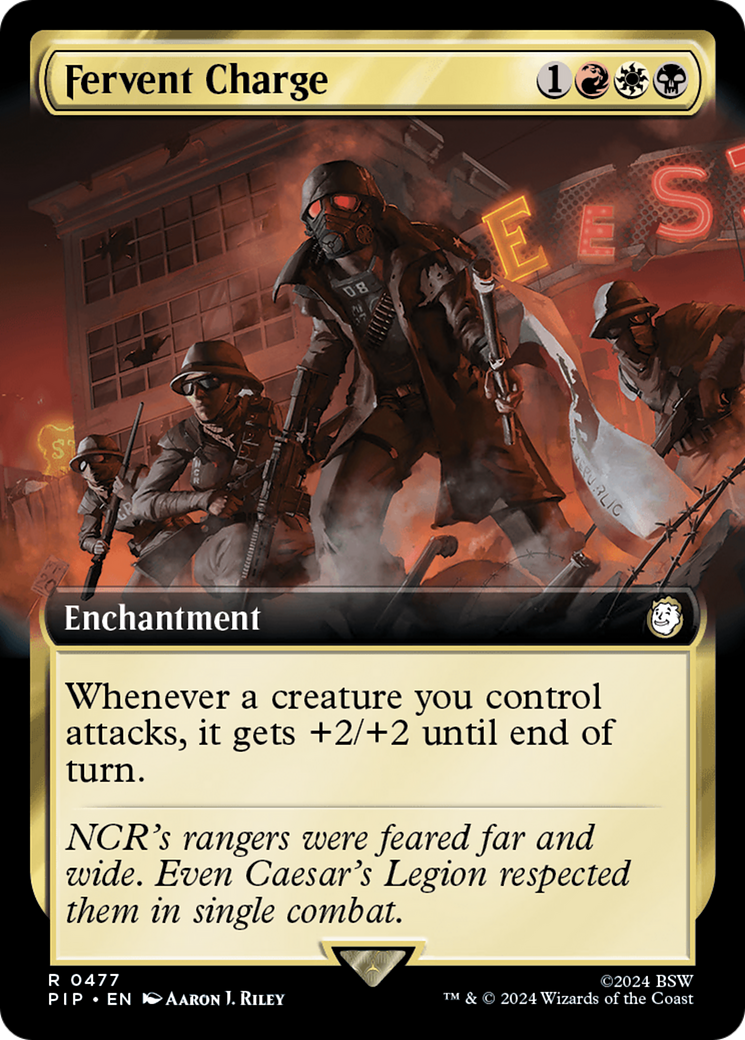 Fervent Charge (Extended Art) [Fallout] | Exor Games Truro