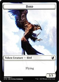 Bird (002) // Sculpture Double-Sided Token [Commander 2019 Tokens] | Exor Games Truro