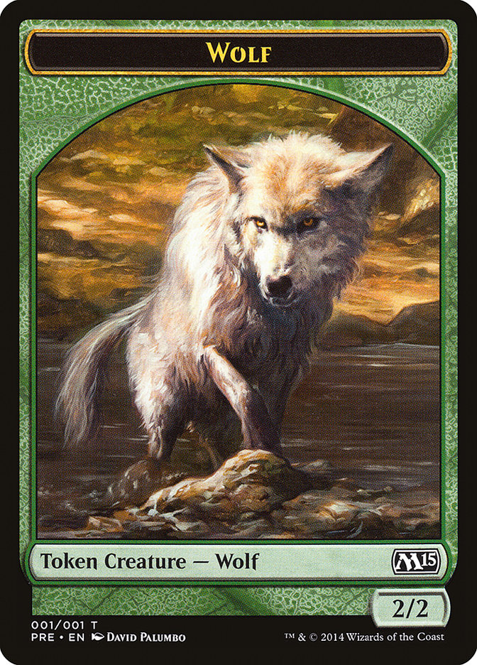 Wolf Token [Magic 2015 Prerelease Promos] | Exor Games Truro