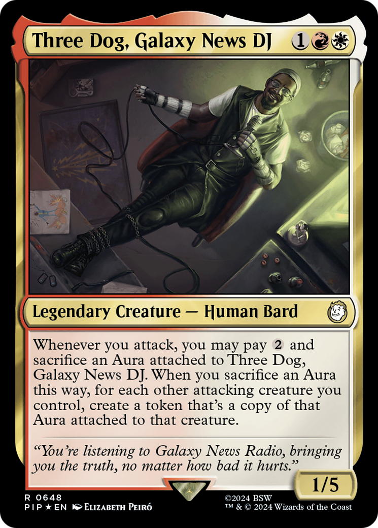 Three Dog, Galaxy News DJ (Surge Foil) [Fallout] | Exor Games Truro