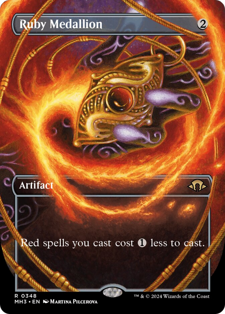Ruby Medallion (Borderless) [Modern Horizons 3] | Exor Games Truro