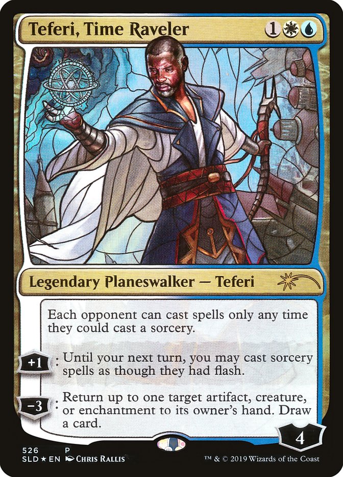 Teferi, Time Raveler (Stained Glass) [Secret Lair Drop Promos] | Exor Games Truro