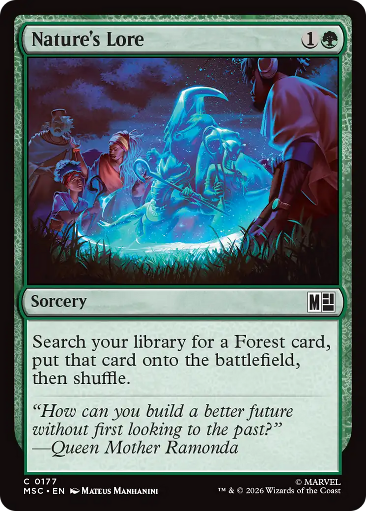 Nature's Lore (Surge Foil) [Marvel Super Heroes Commander] | Exor Games Truro