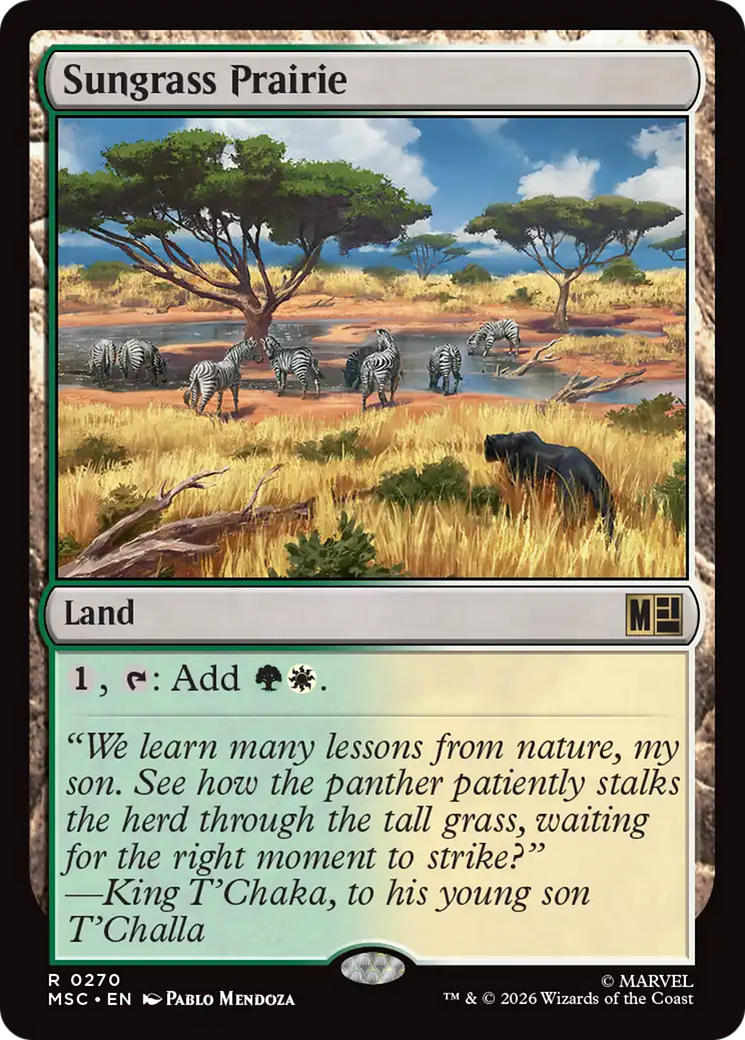 Sungrass Prairie (Surge Foil) [Marvel Super Heroes Commander] | Exor Games Truro