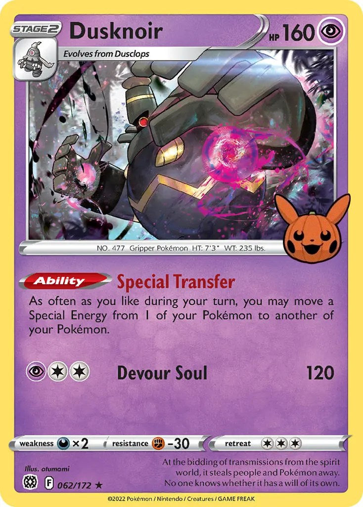 Dusknoir (062/172) [Trick or Trade] | Exor Games Truro