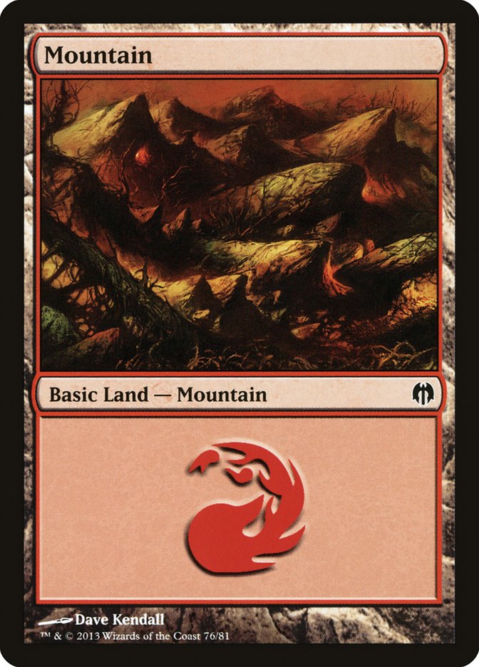 Mountain (76) [Duel Decks: Heroes vs. Monsters] | Exor Games Truro