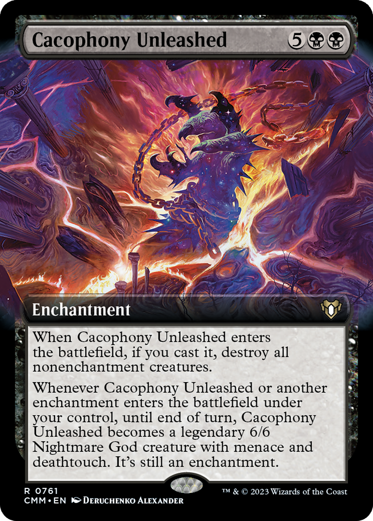 Cacophony Unleashed (Extended Art) [Commander Masters] | Exor Games Truro