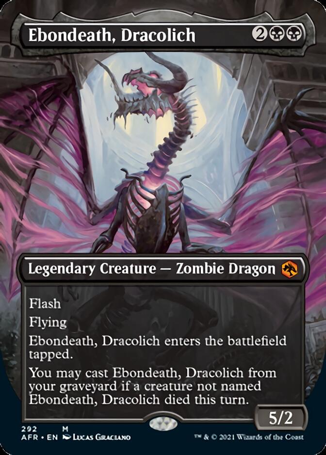 Ebondeath, Dracolich (Borderless Alternate Art) [Dungeons & Dragons: Adventures in the Forgotten Realms] | Exor Games Truro