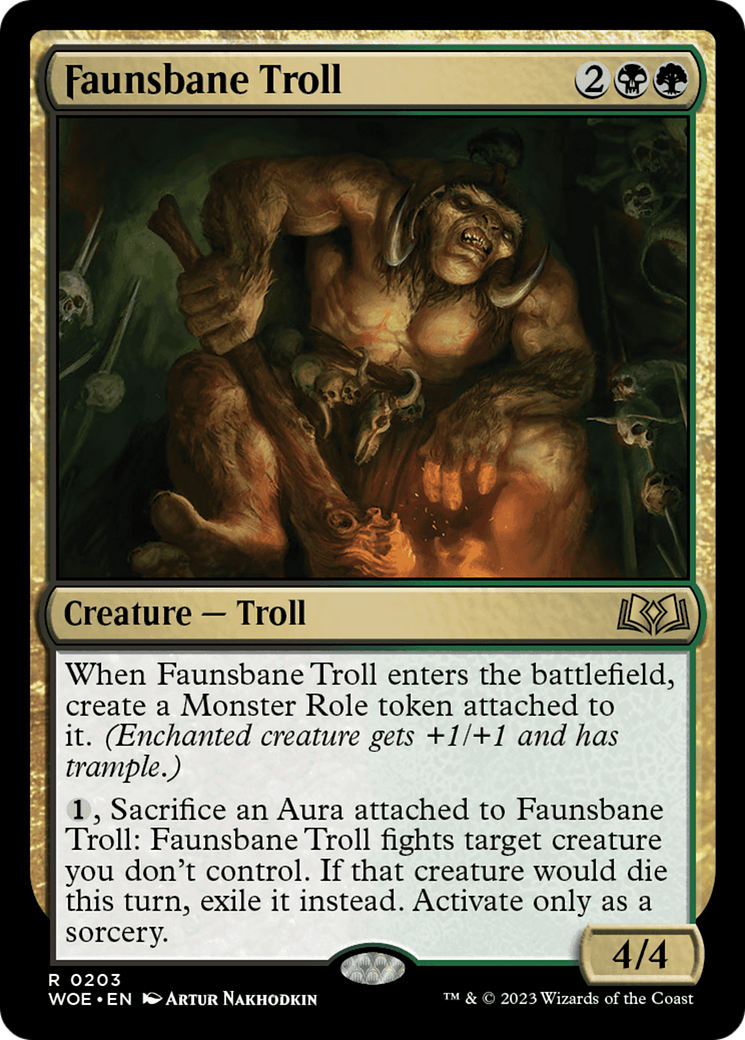 Faunsbane Troll [Wilds of Eldraine] | Exor Games Truro