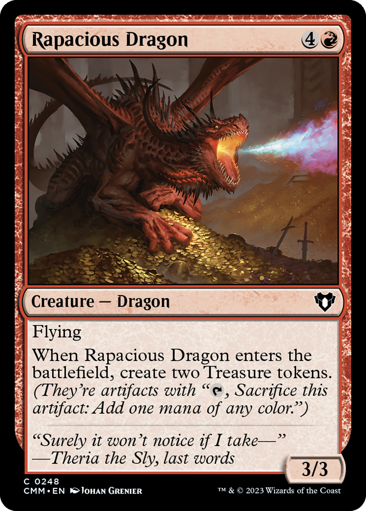 Rapacious Dragon [Commander Masters] | Exor Games Truro