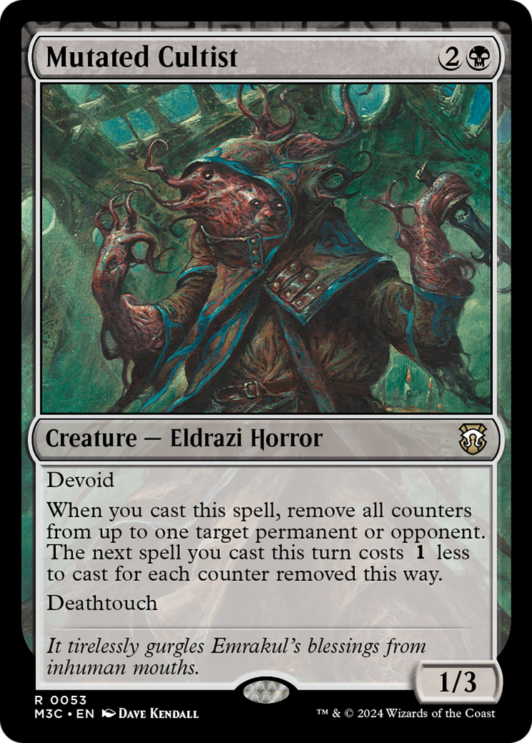 Mutated Cultist [Modern Horizons 3 Commander] | Exor Games Truro