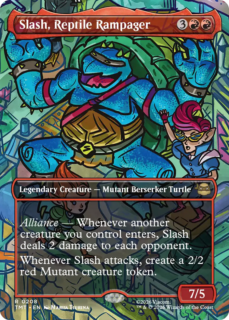 Slash, Reptile Rampager (Borderless) [Teenage Mutant Ninja Turtles] | Exor Games Truro