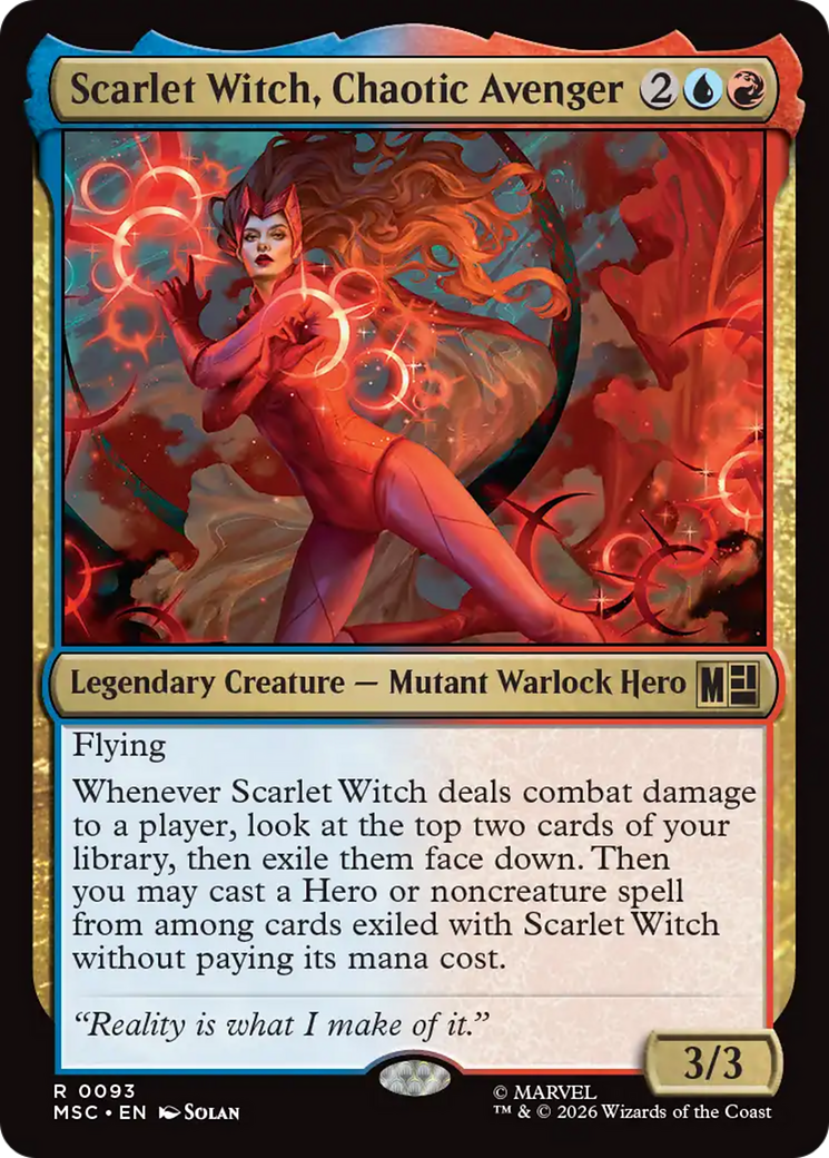 Scarlet Witch, Chaotic Avenger (Surge Foil) [Marvel Super Heroes Commander] | Exor Games Truro