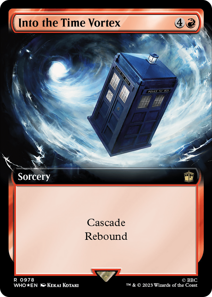 Into the Time Vortex (Extended Art) (Surge Foil) [Doctor Who] | Exor Games Truro