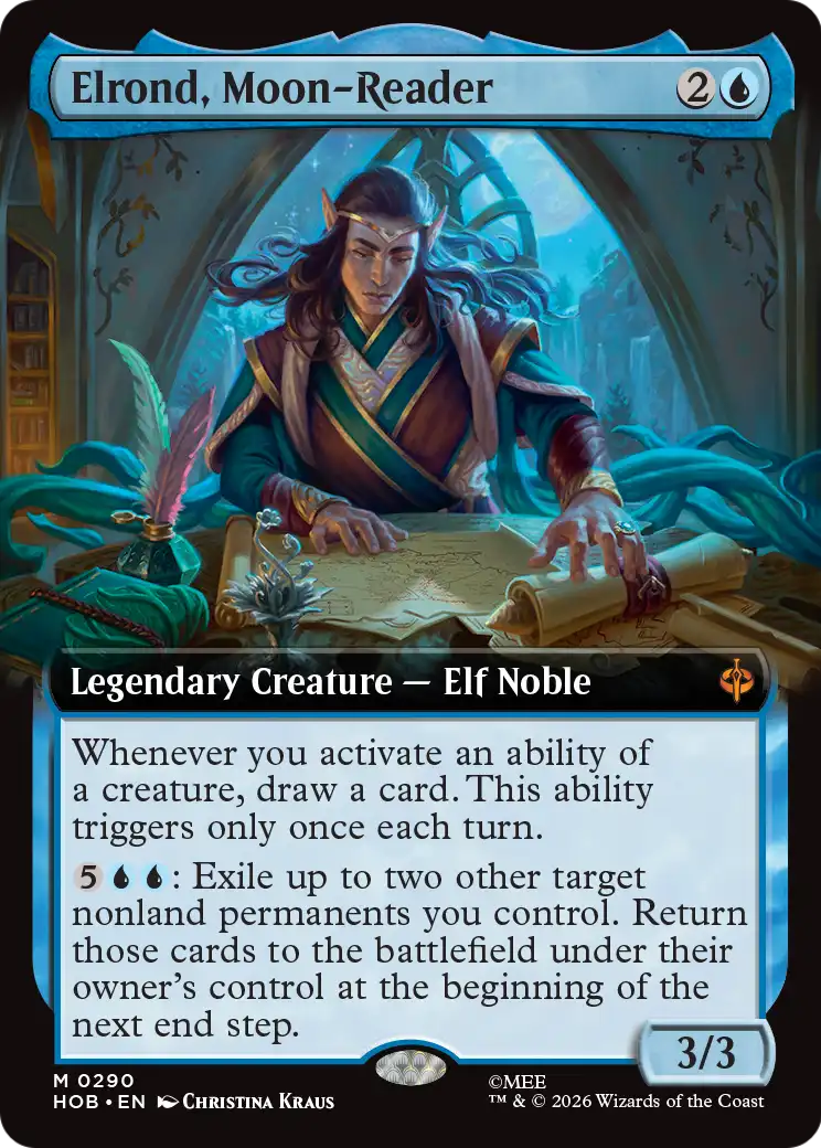 Elrond, Moon-Reader (Extended Art) [The Hobbit] | Exor Games Truro