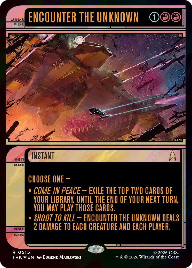 Encounter the Unknown (Showcase) (Surge Foil) [Star Trek] | Exor Games Truro