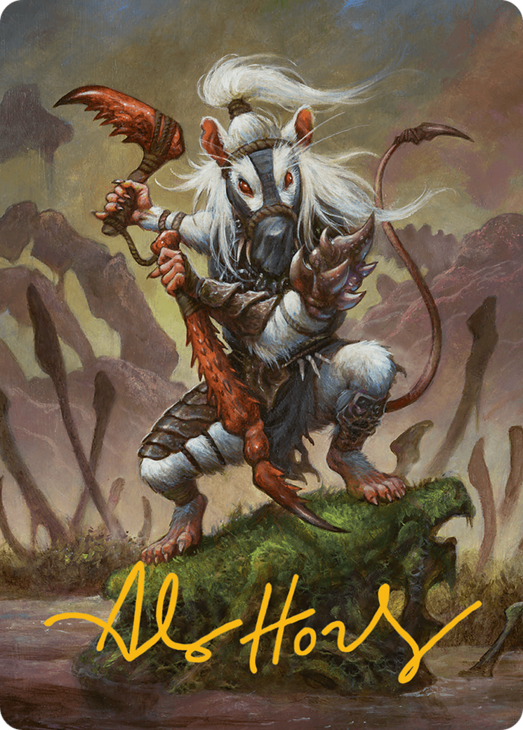 Ink-Eyes, Servant of Oni Art Card (Gold-Stamped Signature) [Bloomburrow Art Series] | Exor Games Truro