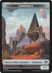 Thopter // Construct (0074) Double-Sided Token [Commander Masters Tokens] | Exor Games Truro