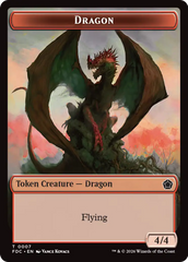 Dragon (0007) // Treasure Double-Sided Token [Foundations Commander Tokens] | Exor Games Truro