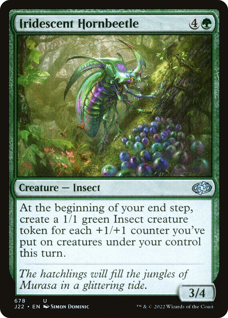 Iridescent Hornbeetle [Jumpstart 2022] | Exor Games Truro
