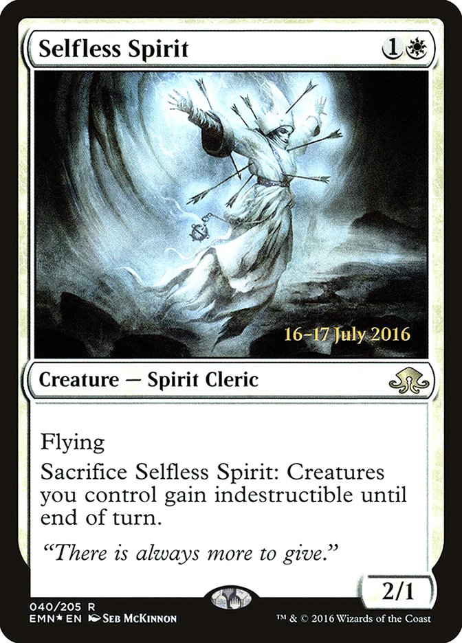 Selfless Spirit [Eldritch Moon Prerelease Promos] | Exor Games Truro