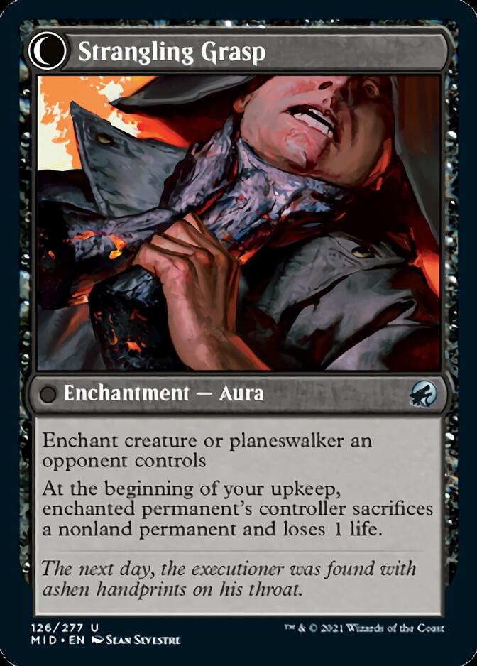 Vengeful Strangler // Strangling Grasp [Innistrad: Midnight Hunt] | Exor Games Truro