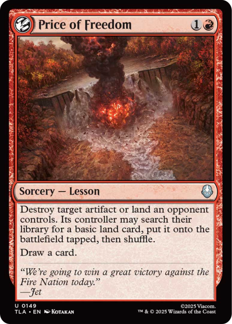 Price of Freedom [Avatar: The Last Airbender] | Exor Games Truro