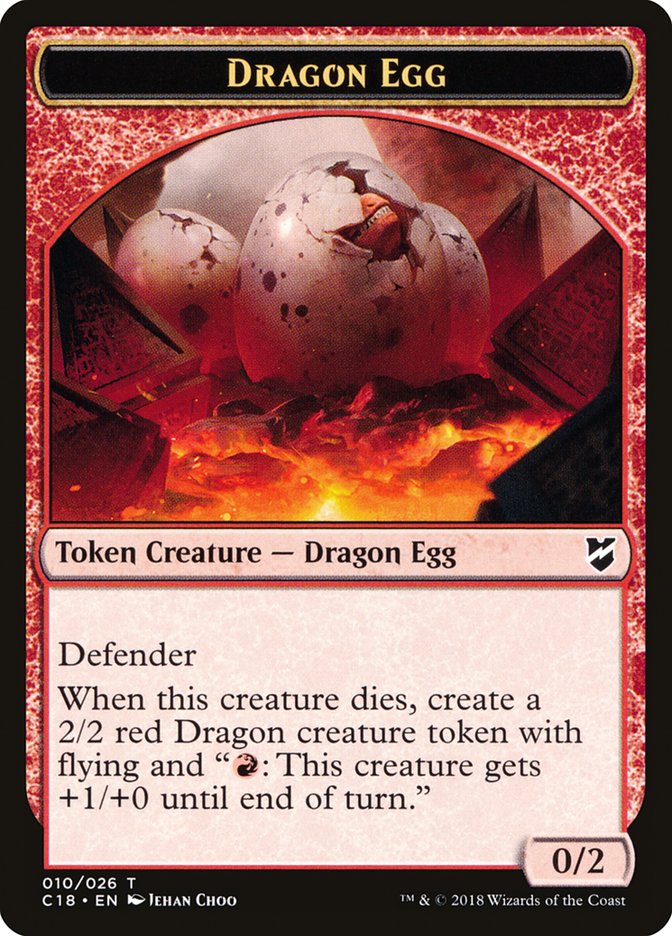 Dragon Egg Token [Commander 2018 Tokens] | Exor Games Truro