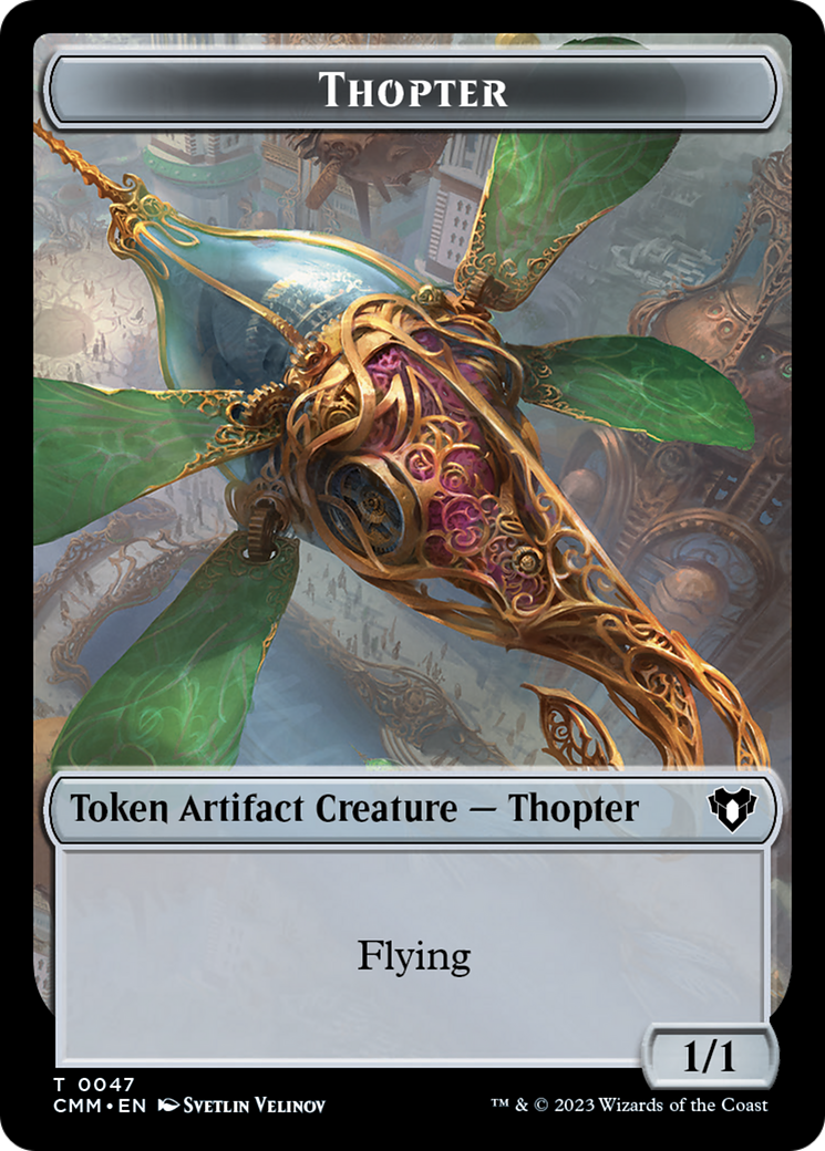 Thopter // Elemental (0025) Double-Sided Token [Commander Masters Tokens] | Exor Games Truro