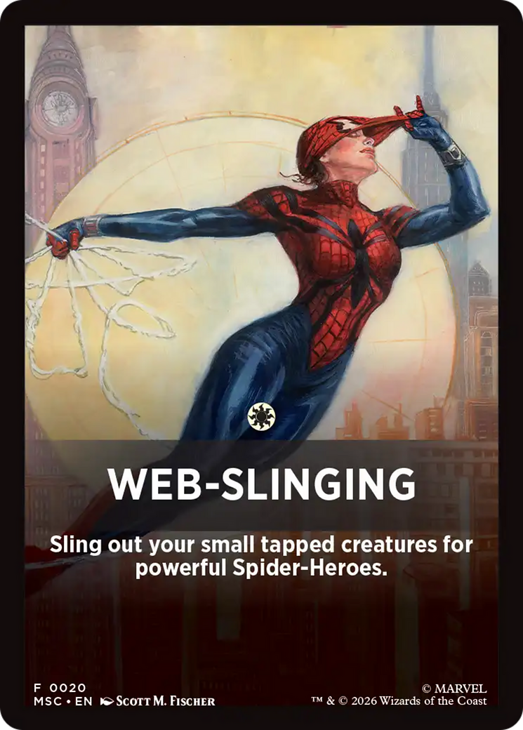 Web-Slinging Theme Card [Marvel Super Heroes Commander] | Exor Games Truro