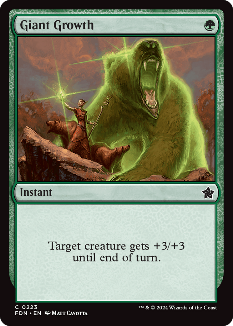 Giant Growth [Foundations] | Exor Games Truro