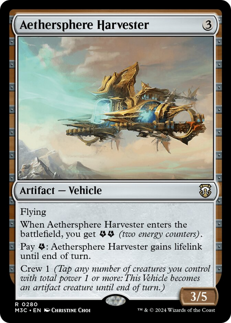 Aethersphere Harvester (Ripple Foil) [Modern Horizons 3 Commander] | Exor Games Truro