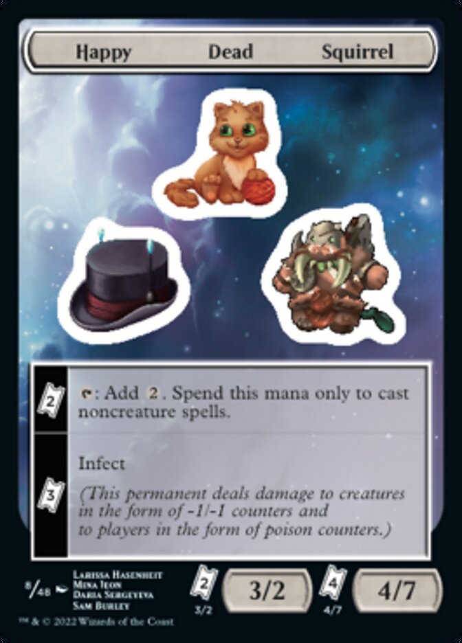 Happy Dead Squirrel [Unfinity Stickers] | Exor Games Truro