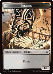 Inkling (0007) // Spirit (0011) Double-Sided Token [Secrets of Strixhaven Tokens] | Exor Games Truro