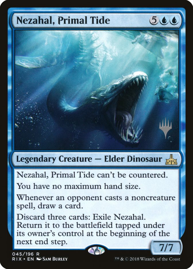 Nezahal, Primal Tide (Promo Pack) [Rivals of Ixalan Promos] | Exor Games Truro